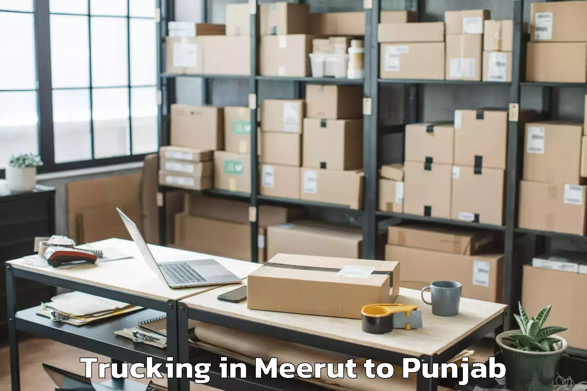 Professional Meerut to Mansa Trucking